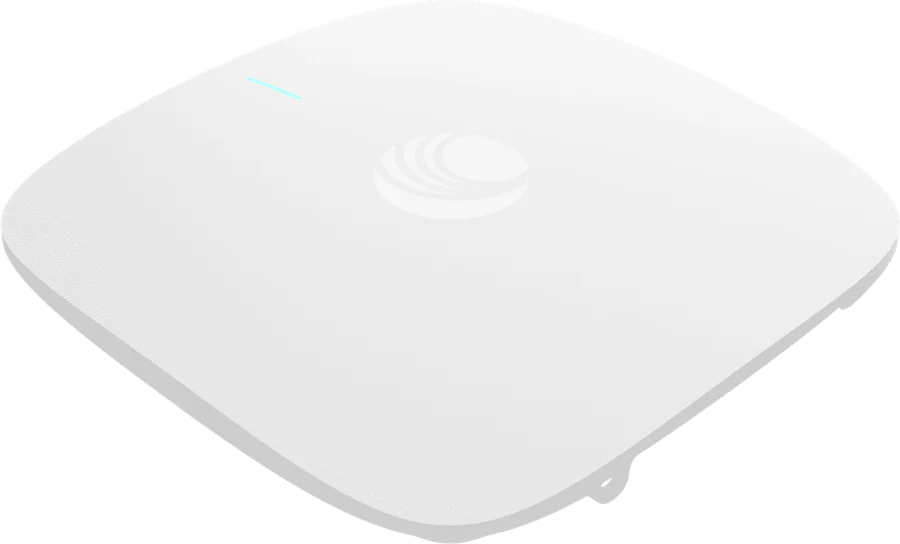 The Cambium Networks XE3-4 access point, a white square ceiling unit with rounded corners, from the manufacturer's product render.